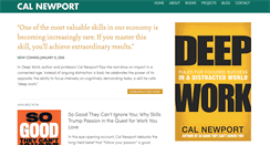 Desktop Screenshot of calnewport.com