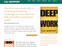 Tablet Screenshot of calnewport.com